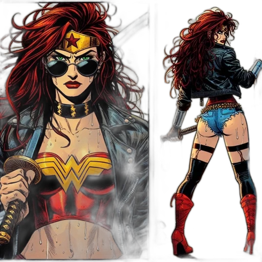 comic book art, concept art, fantasy art, cartoon transparent PNG cut-out