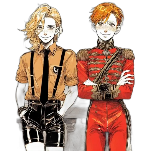 jacket, staff, watercolor, concept art transparent PNG cut-out