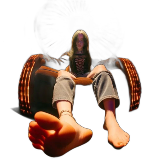 shoes, creature, mask, staff transparent PNG cut-out