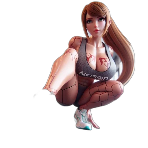 dress, robot, 3d render, concept art transparent PNG cut-out