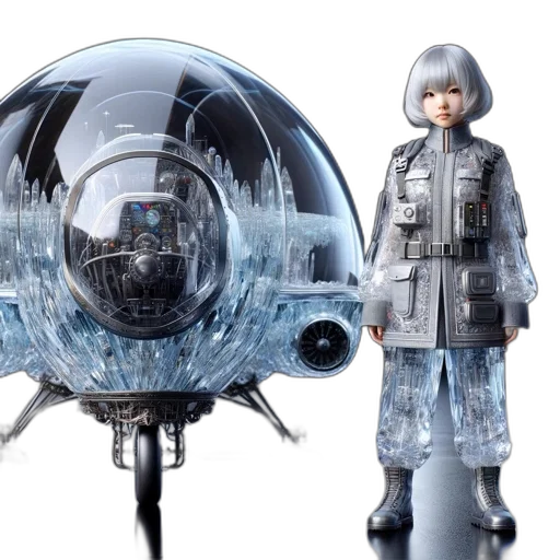 concept art, 3d render, outer space, futuristic transparent PNG cut-out