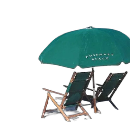 umbrella, furniture, 3d render, beach transparent PNG cut-out