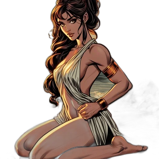 dress, comic book art, concept art, fantasy art transparent PNG cut-out