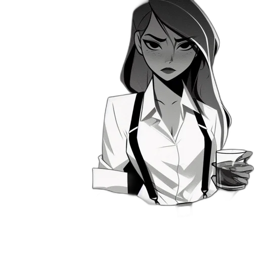 staff, dress, face, cartoon transparent PNG cut-out