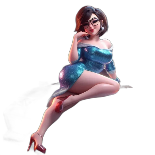 dress, concept art, 3d render, fantasy art transparent PNG cut-out