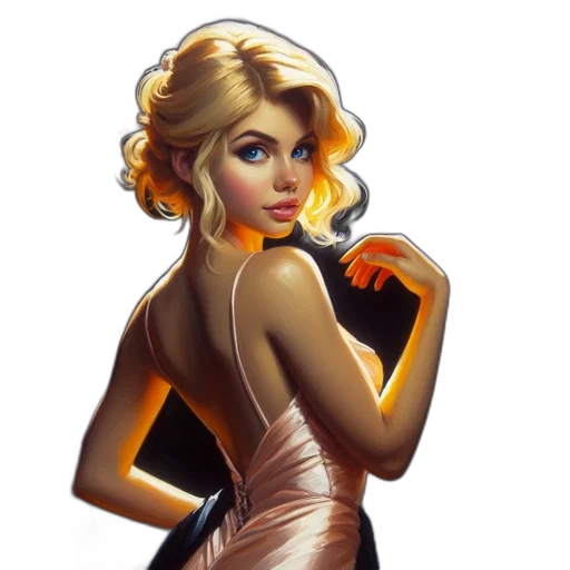 dress, jewelry, fantasy art, concept art transparent PNG cut-out