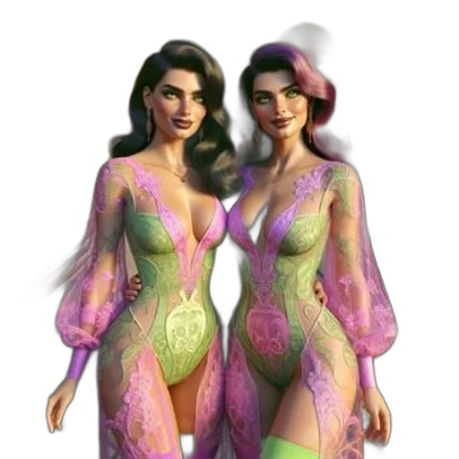 dress, concept art, fantasy art, 3d render transparent PNG cut-out