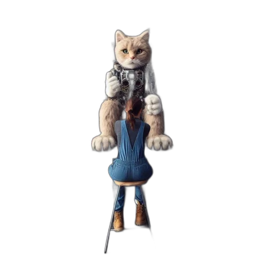 staff, jacket, animal, robot transparent PNG cut-out