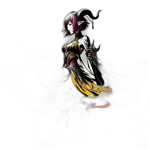 dress, jewelry, staff, weapon transparent PNG cut-out