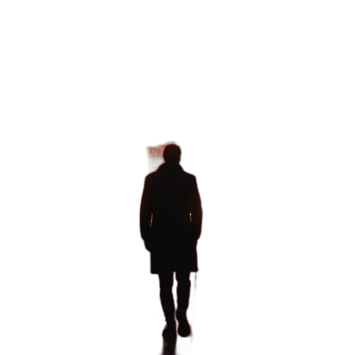 jacket, staff, umbrella, creature transparent PNG cut-out