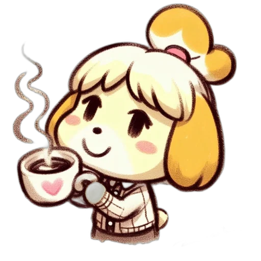 staff, food, pixel art, anime transparent PNG cut-out
