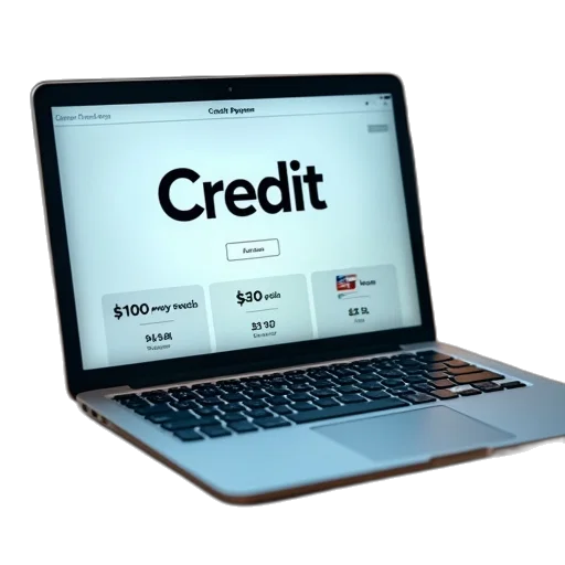 laptop, computer, word, credit transparent PNG cut-out