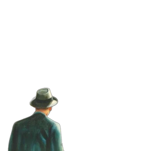 hat, jacket, umbrella, staff transparent PNG cut-out