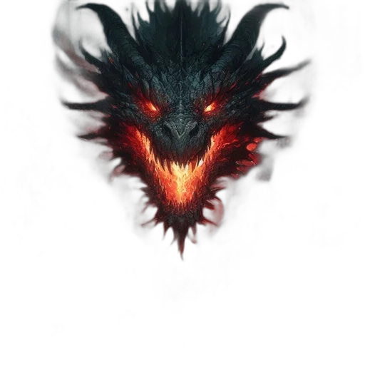 dragon, mask, face, creature transparent PNG cut-out