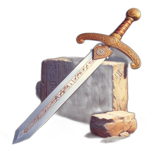 sword, weapon, staff, crown transparent PNG cut-out