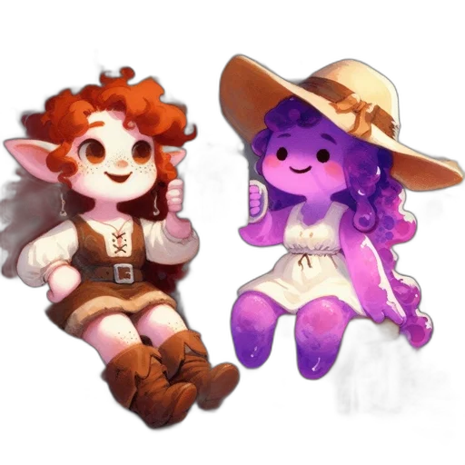 fantasy art, concept art, pixel art, watercolor transparent PNG cut-out