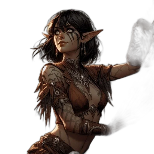 staff, fantasy art, concept art, comic book art transparent PNG cut-out