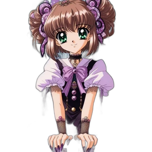 staff, flower, dress, robot transparent PNG cut-out