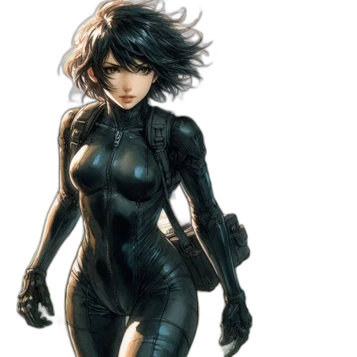 comic book art, concept art, cyberpunk, fantasy art transparent PNG cut-out