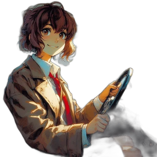 staff, jacket, weapon, face transparent PNG cut-out