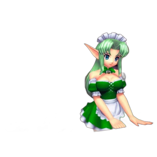 dress, staff, dragon, pixel art transparent PNG cut-out