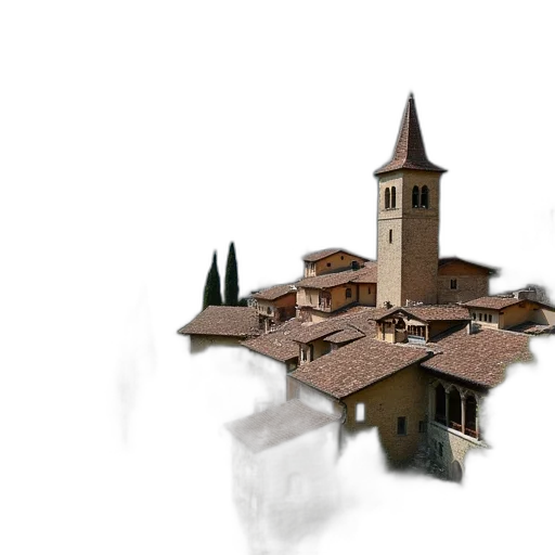 building, 3d render, concept art, photorealistic transparent PNG cut-out