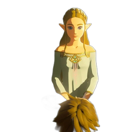 staff, dress, crown, jewelry transparent PNG cut-out