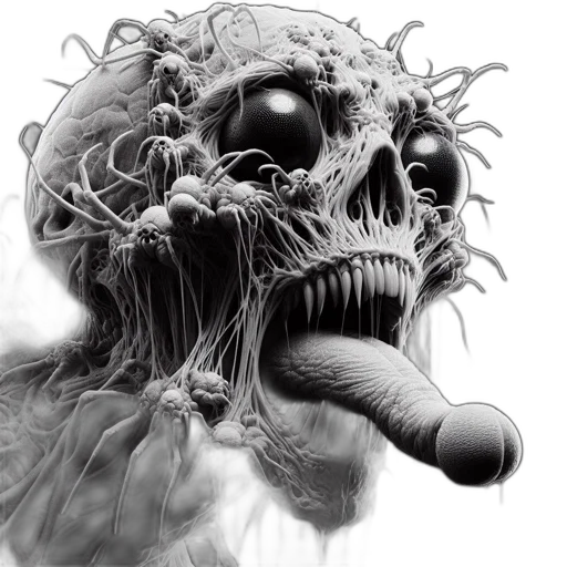 creature, mask, face, hair transparent PNG cut-out