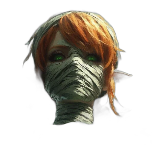 mask, face, creature, staff transparent PNG cut-out