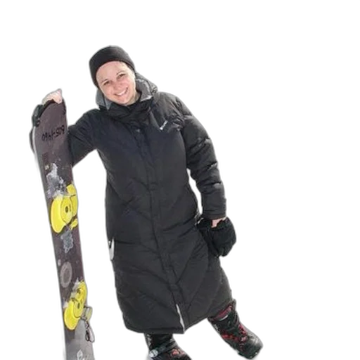 jacket, staff, woman, black transparent PNG cut-out