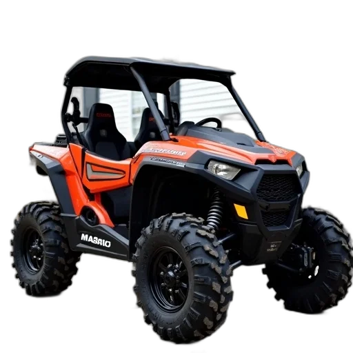 car, red, black, atv transparent PNG cut-out