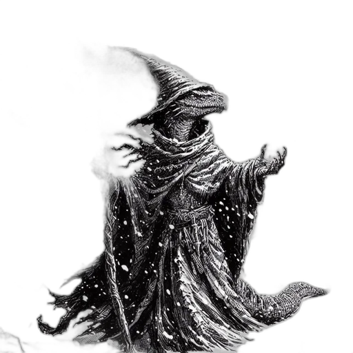 staff, dragon, hat, creature transparent PNG cut-out