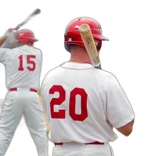 baseball, player, number, his transparent PNG cut-out