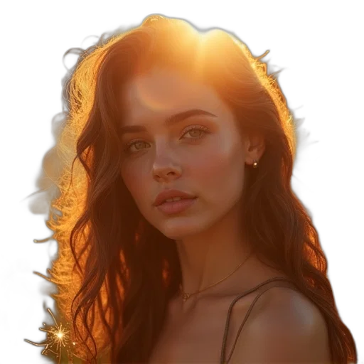 face, hair, jewelry, crown transparent PNG cut-out