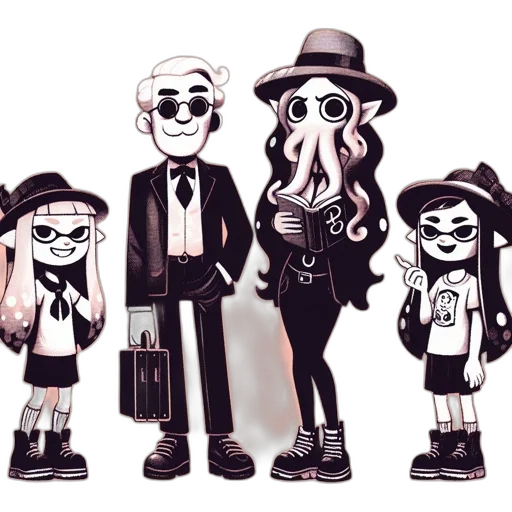concept art, cartoon, pixel art, watercolor transparent PNG cut-out