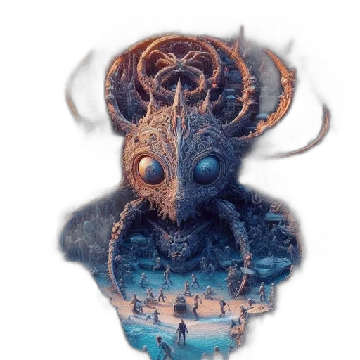 creature, mask, animal, robot transparent PNG cut-out