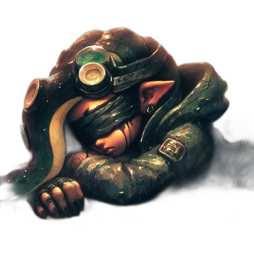 creature, mask, robot, staff transparent PNG cut-out