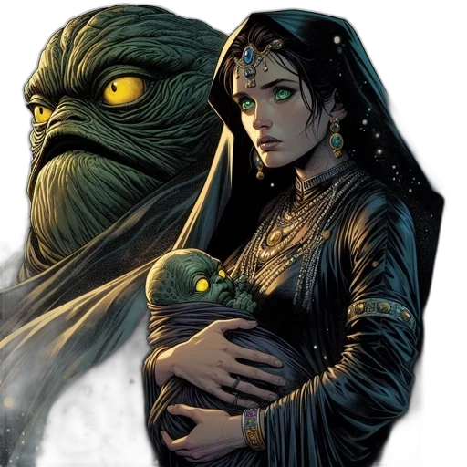 comic book art, concept art, fantasy art, outer space transparent PNG cut-out