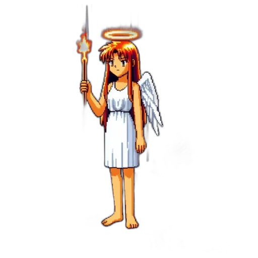 staff, sword, weapon, pixel art transparent PNG cut-out