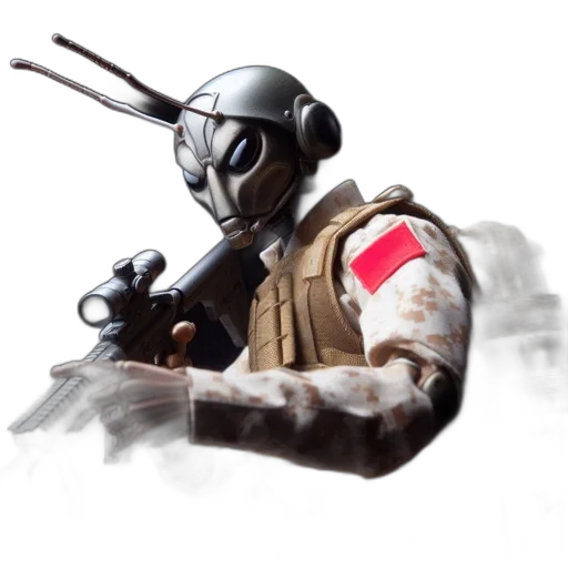 weapon, staff, mask, jacket transparent PNG cut-out