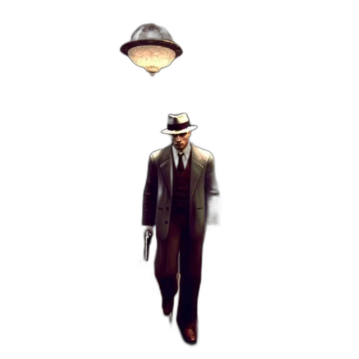 hat, umbrella, staff, jacket transparent PNG cut-out