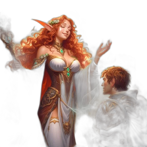 fantasy art, concept art, comic book art, fire transparent PNG cut-out