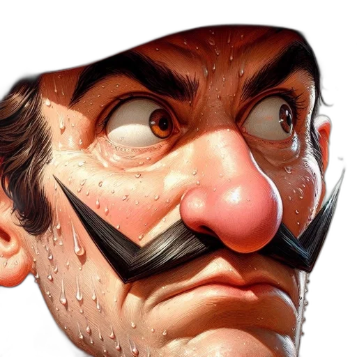 face, mask, staff, photorealistic transparent PNG cut-out