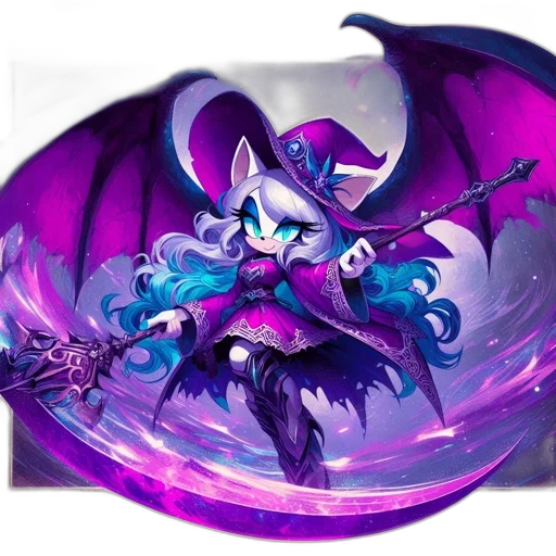 dragon, staff, weapon, creature transparent PNG cut-out