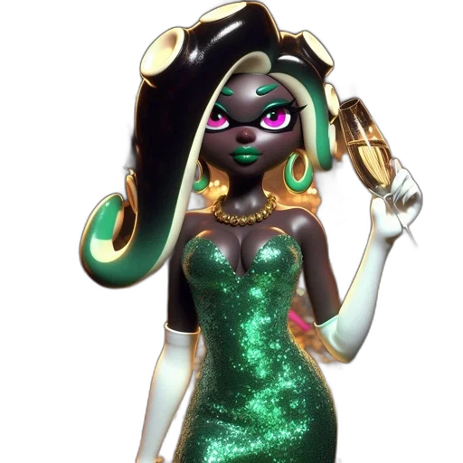 dress, weapon, jewelry, staff transparent PNG cut-out