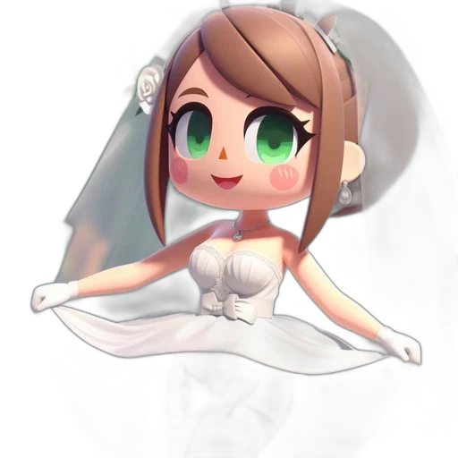 dress, crown, robot, staff transparent PNG cut-out