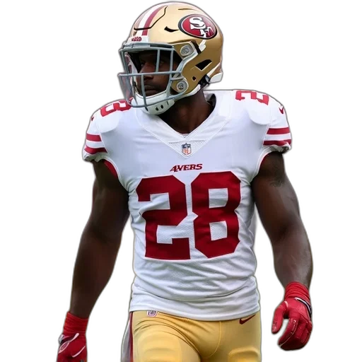 football, player, wearing, white transparent PNG cut-out