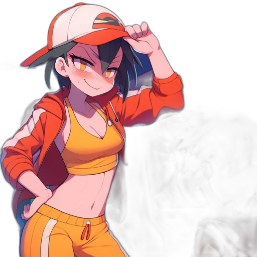 hat, jacket, staff, weapon transparent PNG cut-out