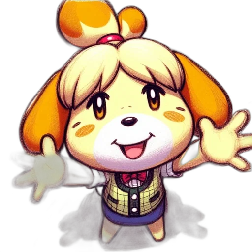 staff, animal, creature, pixel art transparent PNG cut-out