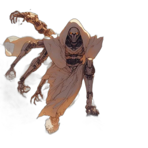 robot, creature, mask, concept art transparent PNG cut-out